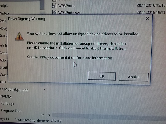 installing ppjoybus.sys ppjoy